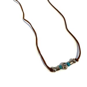 brown boho necklace